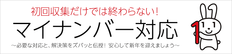 初回収集だけでは終わらない、マイナンバー対応　～必要な対応と、解決策をズバッと伝授！安心して新年を迎えましょう～