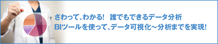 さわって、わかる！誰でもできるデータ分析 BIツールを使って、データ可視化～分析までを実現！