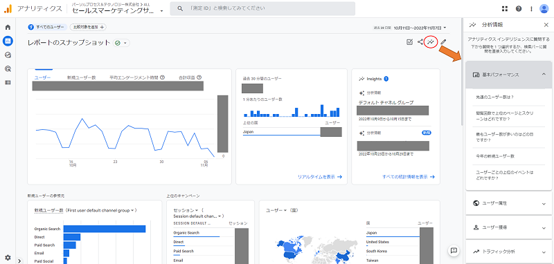 GA4 レポートの見方