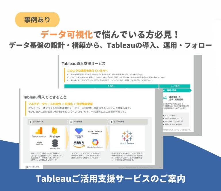 Tableauご活用支援サービスのご案内