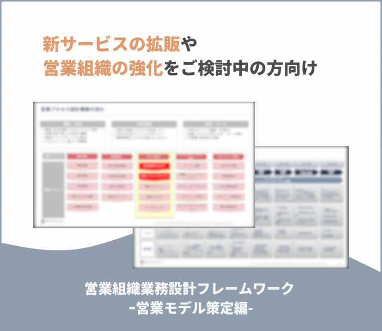 営業組織業務設計フレームワーク ｰ営業モデル策定編-